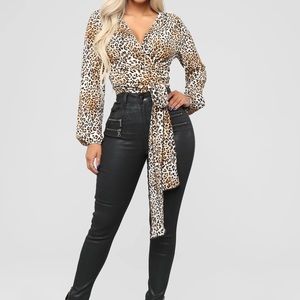 Fashion Nova White little lies top.